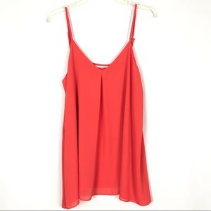 Umgee Coral Strappy Plunge Back Tank Top